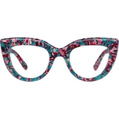 These chunky cat-eye glasses have an adorable retro vibe that works great for sunglasses or go-big glasses. The wide acetate eyeglasses comes in bone (with micro-dot pattern) floral granite and several translucent colors: floral granite tortoiseshell light brown green and clear with tortoiseshell accents. | Zenni Women's Retro Cat-Eye Prescription Eyeglasses Pattern Tortoise Shell Plastic Pretty Glasses, Chunky Cat, Glasses Design, Big Glasses, Diamond Face Shape, Eye Prescription, Zenni Optical, Diamond Face, Retro Cats