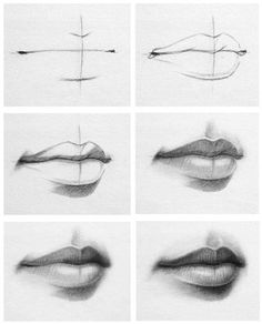 an instagram page showing how to draw lips