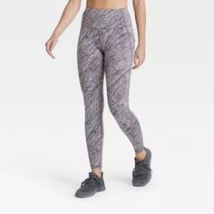 Brand Is All In Motion, Size Is Xs, M Or L. Moisture Wicking, Side Pockets, Flat Seams, Upf 50+. New With Tags From Smoke Free Home. Originally $40. Marble Leggings, Athletic Pants Womens, Hot Pink Leggings, Cheetah Print Leggings, Textured Leggings, Flex Leggings, Flared Leggings, Purple Leggings, Red Leggings