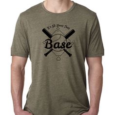 Cause you know It's All About That BASE!!! Every ball player knows it. How many people will get it when you show up to the game in this awesome shirt? Perfect softball mom shirt or baseball dad shirt. This song lyric shirt will be the talk of the field for sure. These shirts are so soft and comfortable you will want to wear them all the time. All shirts are soft touch, lightweight, and fit true to size. No heavy or boxy shirts here! Pick the fit that is right for you. Adult shirt - short sleeve Softball Mom Shirt, Baseball Dad Shirts, Lyric Shirts, Softball Mom Shirts, Softball Shirt, Know It All, Song Lyric, Softball Mom, Baseball Shirt