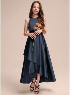 JJ's House Cascading Ruffles Satin Scoop Sweet 16 Junior Bridesmaid Dresses Fall Spring Summer Winter A-line Back Zip Dark Navy No Asymmetrical Blue Sleeveless Junior Bridesmaid Dress. #JJ's House #CascadingRuffles #Satin #Scoop #Sweet16 #JuniorBridesmaidDresses #Fall #Spring #Summer #Winter #Aline #BackZip #DarkNavy #No #Asymmetrical #Blue #Sleeveless #JuniorBridesmaidDress Young Bridesmaid Dresses, Bridesmaid Dresses Satin, Girls Bridesmaid Dresses, Satin Flower Girl Dress, Fall Bridesmaid Dresses, Cascading Ruffles, Girls Formal Dresses, Bridesmaid Dresses Online