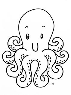 an octopus is smiling and sitting on the ground