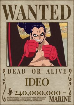 the wanted poster for dead or alive