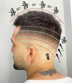 Boys Haircut Styles, Mens Haircuts Short Hair, Gents Hair Style, Hair Barber, Beard Fade, Faded Hair, Hair Techniques