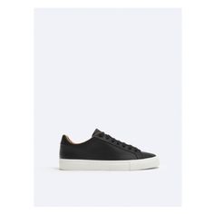 BASIC SNEAKERS Zara Low-top Sneakers With Contrast Sole, Zara Synthetic Low-top Sneakers, Basic Sneakers, Zara Basic, Zara, Sneakers, Black