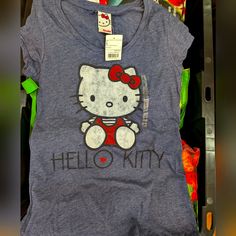 New With Tags From Smoke-Free Home Cute Hello Kitty Cotton T-shirt, Trendy Hello Kitty Print Short Sleeve T-shirt, Pink Cotton Hello Kitty T-shirt, Casual Cotton T-shirt With Hello Kitty Print, Casual Cotton Hello Kitty T-shirt, Hello Kitty T Shirt, Kitty Clothes, Hello Kitty Clothes, Nike Tennis Dress