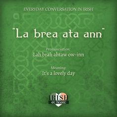 a green poster with the words la brea ata ann in it's lower corner