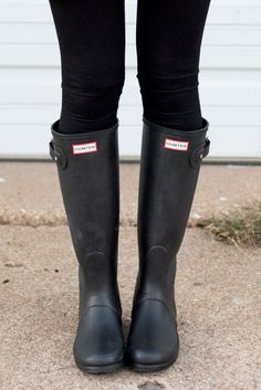 Black Hunter Boots, Black Hunter, Boating Outfit, Muck Boots, Lady Dress, Rubber Boot