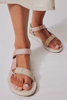 Sandals | Free People UK Teva Sandals Outfit Summer, Tevas Sandals, Teva Sandals Outfit, Hiking Style, Teva Original Universal, Shoes Boots Heels, Confessions Of A Shopaholic, Teva Sandals