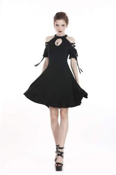 Material:RAYON;SPANDEX 
Color:Black 
Style:Goth 
Size:One Size (US_S-M),One Size (US_L-XL),One Size (US_2XL-3XL) 
 
? Black Little Dress, Punk Design, Style Noir, Little Dresses, Black Fashion, Black Color, Off Shoulder, Black Dress, Spandex