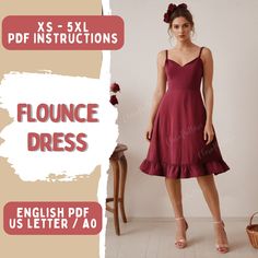 This downloadable PDF sewing pattern offers immediate access. You can conveniently print it on standard US letter (8.5" x 11") paper using your home printer and join the pages by taping. Alternatively, an A0 size file is included for printing at a copy shop. The pattern includes English instructions. Tailored for Women's sizes XS to 5XL in the US, this pattern accommodates a diverse range of body sizes. It's ideally suited for woven fabrics like cotton, linen, or muslin, with seam allowance alre Easy Dresses To Sew, Pattern Bridesmaid Dress, Formal Summer Dress, Bridesmaid Dress Pattern, Summer Dress Sewing Pattern, Summer Dress Sewing, Patterned Bridesmaid, Patterned Bridesmaid Dresses, Summer Dress Sewing Patterns