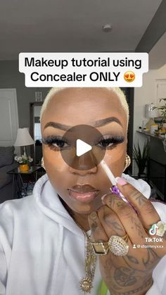 Concealer Only Makeup Black Women, Applying Makeup Step By Step, Only Concealer Makeup, Makeup With Concealer Only, Beginner Eye Makeup Step By Step, Only Concealer Makeup Look, Steps To Applying Makeup, Concealer Only Makeup Look, How To Apply Makeup Step By Step