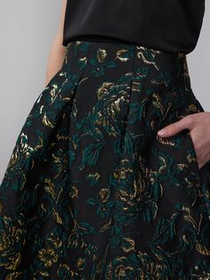 Floral Brocade A-line Skirt | NY&Co Perspective Images, Brocade Skirt, Jacquard Skirt, Beautiful Skirt, Skirt For Women, Wow Factor, Beautiful Skirts, Cool Fabric, A Princess