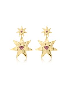 Drop stud star earrings featuring heart shaped stones Earrings feature light pink heart cut stones Earrings feature a larger star charm stud Earrings are 15mm x 30mm Earrings weigh 15.7g per pair Sold as a pair for pierced ears Made from Brass with CZ Stones Plated Gold or Silver 100% nickel-free and cadmium-free 1 year warranty Packaged in Luv Aj branded gift boxes Light Pink Heart, Personalised Jewellery Necklaces, Australian Clothing, Stones Earrings, Stone Plate, Luv Aj, Instagram Gift, Chic Earrings, Gold Statement Earrings