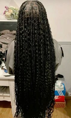 Knotless Goddess Twists, Medium Twists, Island Twist Hairstyle, Long Twists, Goddess Twist, Island Twist, Braided Hairstyles For Black Women Cornrows, Goddess Braids Hairstyles, Quick Natural Hair Styles