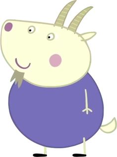 a cartoon character with horns on his head