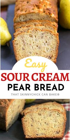 Pear Quick Bread, Fall Breads, Pear Cakes, Easy Breads, Pear Bread, Breads Recipes