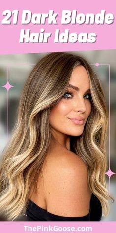 Blonde For Dark Skin, Natural Dark Blonde Hair, Popular Hair Colors, Blonde Hair Dark Eyes, Dark To Light Hair, Hair Colors For Blue Eyes, Blonde Hair For Brunettes, Natural Dark Blonde, Dark Blonde Highlights