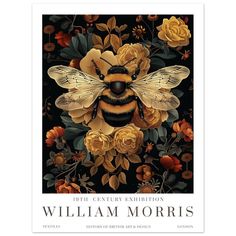 a book cover with a bee surrounded by flowers