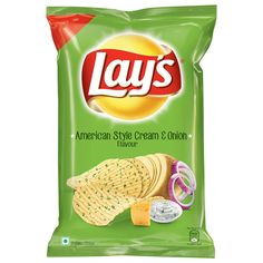 Lays Cream & Onion | Tangy Shop - TANGY SHOP Onion Chips, Meat Delivery, Creamed Onions, Snacks For Work, Gourmet Recipes