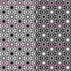 three different patterns that appear to be in the same pattern