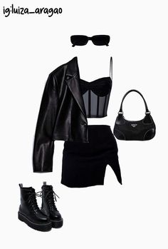 Look Grunge, Chique Outfits, Shein Outfits, Looks Party, Looks Black, Mode Inspo, Looks Chic, Lookbook Outfits, Outfits Casuales