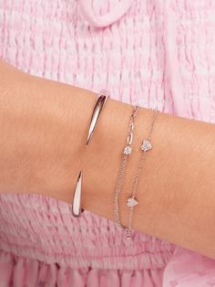 Lemel is known for its dainty gold jewelry! This dainty diamond heart bracelet is the perfect addition to any bracelet stack! Layer it with a paperclip chain bracelet or make a statement with some tennis jewelry! Wrist Stack, Tennis Jewelry, Dainty Gold Jewelry, Wrist Stacks, Bracelet Size Chart, Initial Jewelry, Heart Bracelet, Diamond Heart, Bracelet Stack