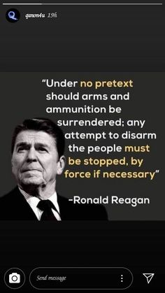 ronald reagan quote with black and white photo