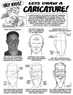 an image of how to draw caricature