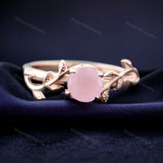 Round Cut Natural Pink Rose Quartz Ring Rose Gold Simple Engagement Rings Leaf Solitaire Ring Heal Crystal Ring Anniversary Gift For Wife Welcome to Shreenathjewelry JUST OPENED- Experience beautiful jewelry that complements your everyday style, and completes your look. Our jewelry is so stunning, and so you are. Ring description Primary Stone- Rose Quartz (Lab Created) Stone Color:- Pink Stone Shape:- Round  Stone Size:- 5 MM Jewelry Type: Stacking Ring  Method: Cast Personalization: Possible Occasion: Engagement Ring Size: We make rings from US 4 to US 10. (If you need smaller or bigger ring size, please ask me to resize) Country of Manufacture: India All our work is custom made by hand with Love and Care in our workshop ♥ CUSTOM ORDERS Please let us know if you want any customization or Gold Simple Engagement Ring, Healing Crystal Ring, Ring Rosegold, Gold Rings Jewelry, Simple Engagement Rings, Rose Quartz Ring, Engagement Ring Sizes, Yellow Gold Jewelry, Big Rings