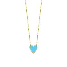 A bold splash of beautiful blue contained within soft curves and a sharp point, this classic charm necklace is equal parts sweet and sass–just like you. Wear with our One Love Bracelet in Blue and One Love Blue Heart Studs for a complete look or mix and match to give your ensemble some extra love. 14k gold plated sterling silver 16-18" Adjustable Lego Heart Necklace Blue, Blue Dainty Necklace With Heart Charm, Dainty Blue Necklace With Heart Charm, Blue Dainty Jewelry For Valentine's Day, Dainty Blue Heart-shaped Necklace, Blue Heart Pendant Charm Necklace, Blue Heart Necklace For Gift, Dainty Blue Necklace For Valentine's Day, Elegant Blue Necklaces For Valentine's Day