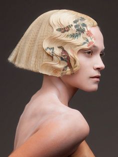 Hair Saloon, Avant Garde Hair, Hair Shows, Artistic Hair, Floral Hair