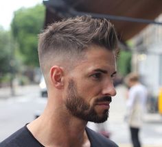 Beard Styles Haircuts, Mens Hairstyles With Beard, Gents Hair Style, Men's Short Hair, Mens Haircuts, Faded Hair, Men Haircut Styles