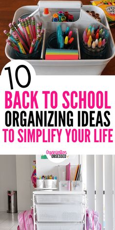 the back to school organizing ideas are great for kids and adults alike but they don't have much time to do