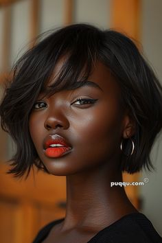 Short French Bob Hairstyles: Chic and Timeless Looks - Puqqu French Bob Haircut Black Woman, Bob Riccio, Short Sassy Hair, Gabrielle Union, Pretty Kitty, Sassy Hair, Hair Affair, Face Card, Chic Hairstyles