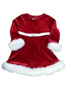 Ashely Ann Infant & Toddler Girls Red Glittery Party Dress Holiday Santa This beautiful red baby party dress is made of a velvet like material with glitter throughout, zipper back closure, white satin empire waistline, and white faux fur cuffs and hemline. Perfect for her Holiday pictures! Infant & Toddler girl's sizes 90% Polyester/10% Spandex The perfect dress for her Christmas pictures! Payment We accept PayPal as our payment method. Immediate payment is required. If you have any questions ab Glittery Party Dress, Long Sleeve Plaid Dress, Ashley Ann, Baby Girl Princess Dresses, Toddler Christmas Dress, Girls Bridesmaid Dresses, Santa Dress, Fancy Dresses Party, Baby Party Dress