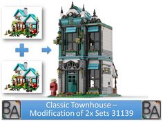 Classic Townhouse - Modification of 2x Sets 31139 Classic Townhouse, 2 Set, Cozy House, How To Find Out