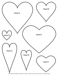 hearts cut out into the shape of heart shapes for valentine's day crafting