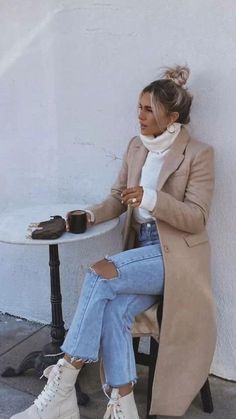 Chique Outfit, New York Outfits, Europe Outfits, Chic Fall Outfits, Elegante Casual, Mode Casual, Looks Street Style