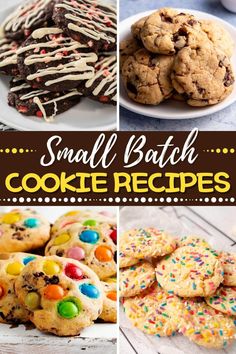 small batch cookie recipes for cookies and desserts