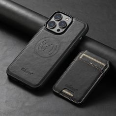 Luxury Leather iPhone 14/13/12 Card Holder Case | Magnetic MagSafe Cover Black / For iPhone 12 iPhone 14/13/12 Card Holder Magsafe Case Styleeo Phone Accessories Mens, Card Holder Leather, Iphone 15 Pro, Wallet Case, Iphone 15, Card Holder, Phone Case, Wallet, Iphone