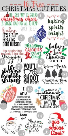 christmas svg files for cricut and silhouettes