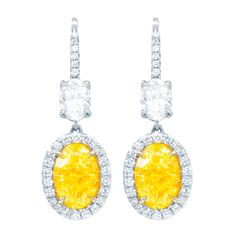 yellow diamond earrings graff Luxury Yellow Oval Jewelry, Yellow Oval Fine Jewelry Earrings, Yellow Oval Earrings In Fine Jewelry Style, Yellow Oval Earrings Fine Jewelry, Classic Yellow Oval Earrings, Oval Diamond Earring, Yellow Diamond Earring, Fancy Light, Bath And Body Works Perfume