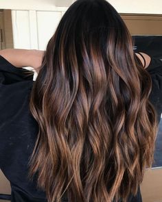 Mermaid Transformation, Perfect Balayage, Brown Black Hair Color, Brunette Tones, Brown Hair With Caramel Highlights, Chocolate Brown Hair Color, Blond Balayage, Brunette Balayage