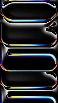 an abstract black background with multicolored lines