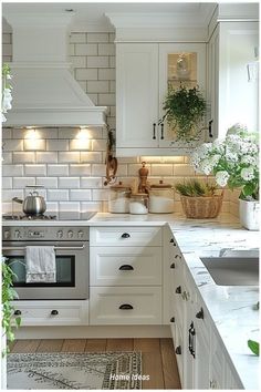 the kitchen is clean and ready to be used as a place for cooking or eating