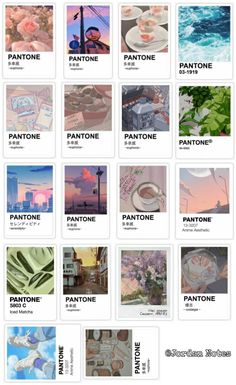 an advertisement for pantone's new color scheme is shown in the image below