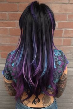 Trendy Hair Color - Medium Length Haircut - Straight Hairstyles - Short Formal Hairstyles Dark Purple Hair Color Ideas, Whacky Hair Day, Red Hair Costume, Copper Balayage Brunette, Dark Purple Hair Color, Purple Hair Color Ideas, Exotic Hair Color, Cinnamon Hair Colors, Exotic Hair