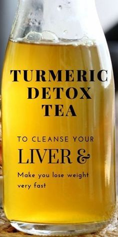 Turmeric Detox Tea, Detox Liver, Cleansing Drinks, Cleanse Your Liver, Natural Detox Drinks, Detox Drinks Recipes, Turmeric Tea, Liver Detox, Healthy Detox