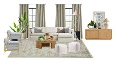 a living room filled with furniture and decor